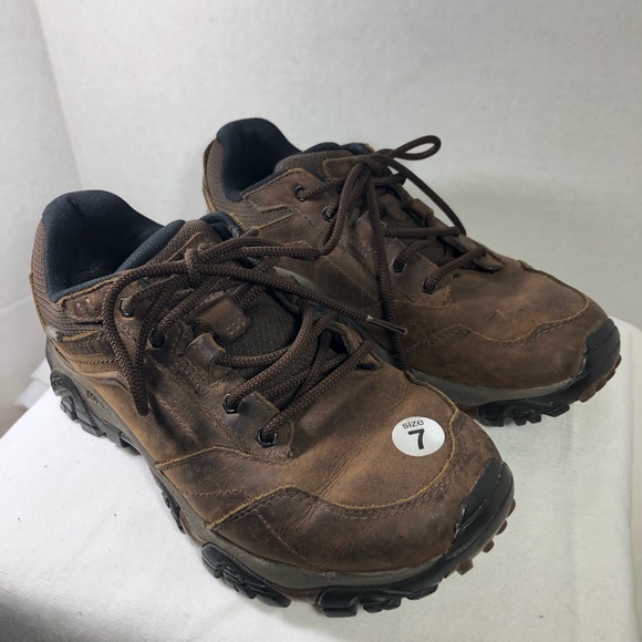 Merrell Moab Shoes Size 7 Adventure Dark Earth Low - Picture 2 of 6